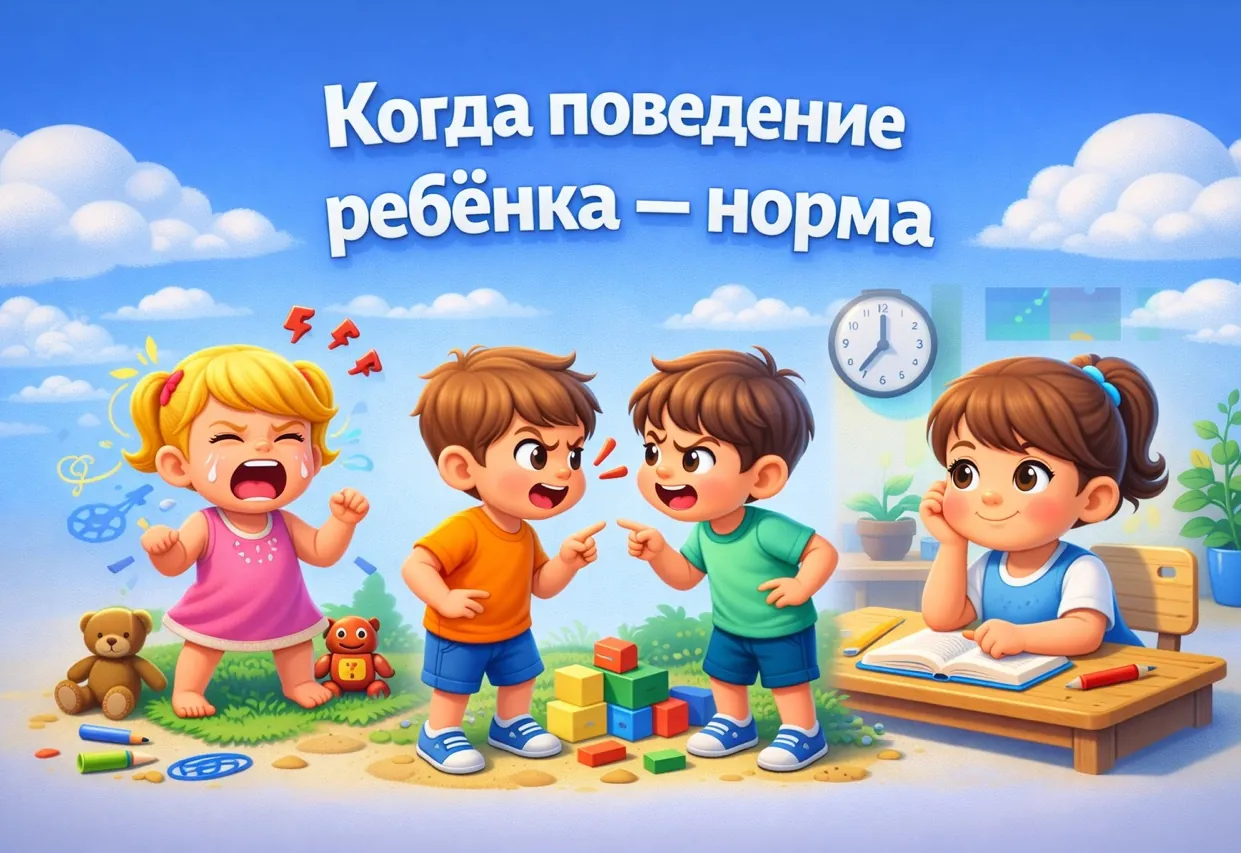 Когда поведение ребёнка — норма