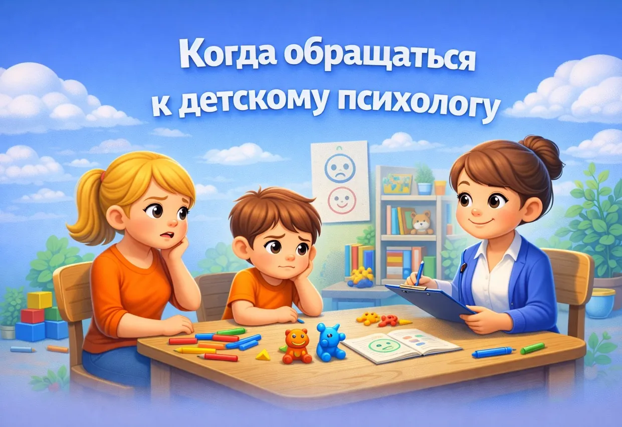 Когда обращаться к детскому психологу