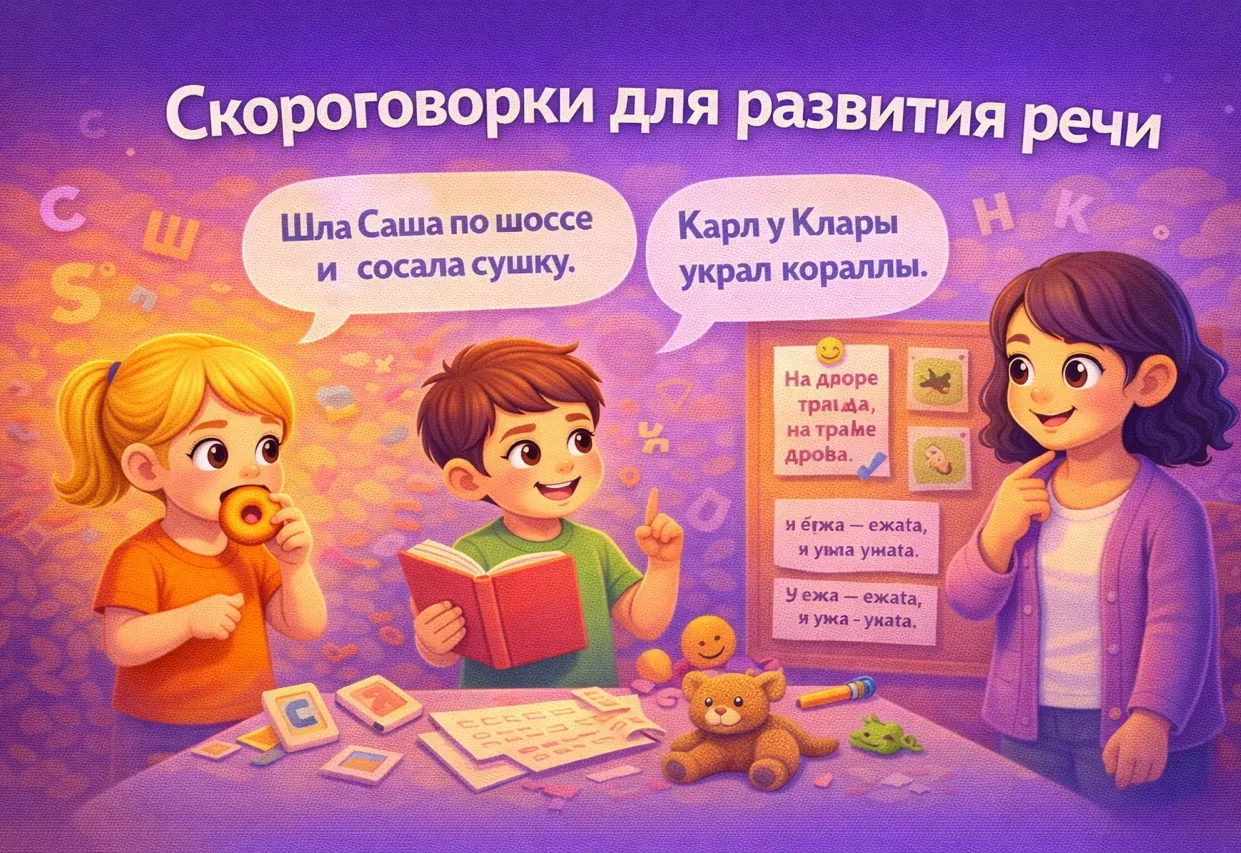 Скороговорки для развития речи