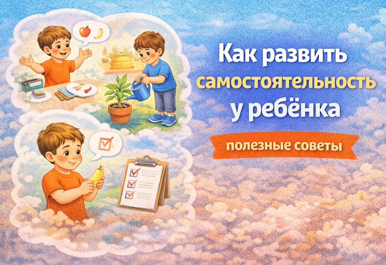 Как развить самостоятельность у ребёнка